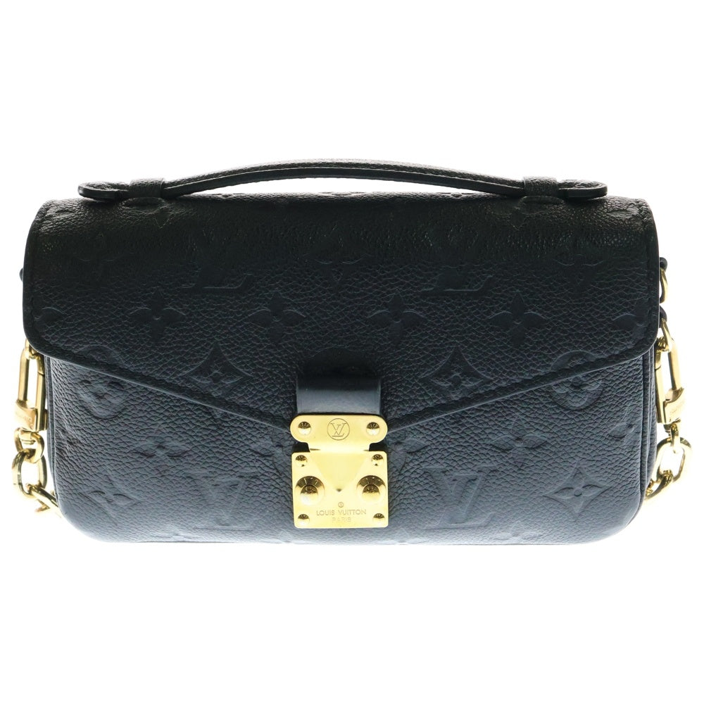 LOUIS VUITTON(ルイヴィトン) モノグラムアンプラント ポシェット・メティス EW ノワール レザー M46595 2WAY ハンドバッグ ショルダーバッグ
