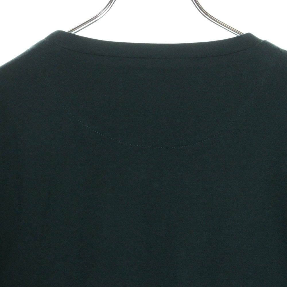 PRADA(プラダ) 23SS トライアングルロゴプレート コットン 半袖Tシャツ カットソー グリーン UJN861 S232 240
