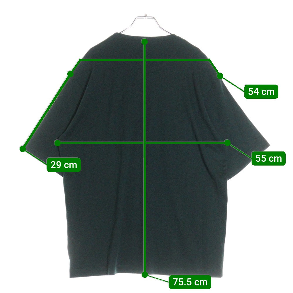 PRADA(プラダ) 23SS トライアングルロゴプレート コットン 半袖Tシャツ カットソー グリーン UJN861 S232 240