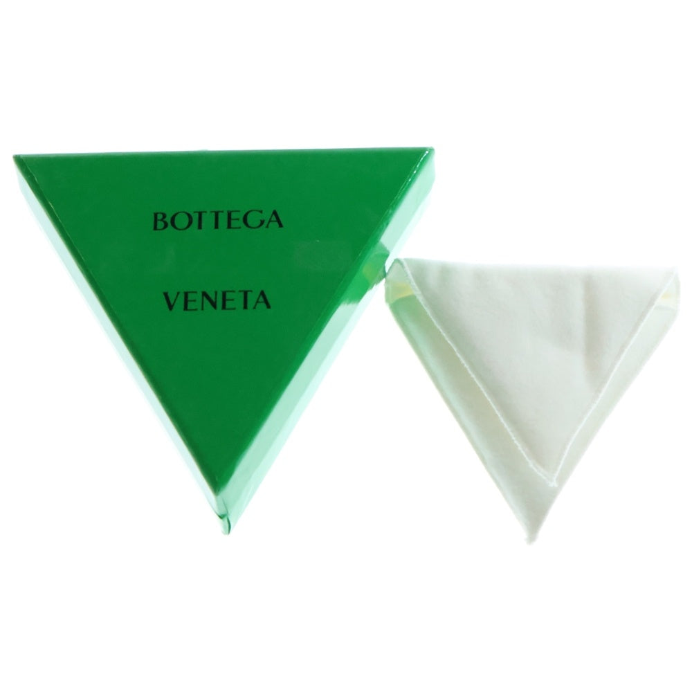 BOTTEGA VENETA(ボッテガヴェネタ) ラインストーンピアス イヤーアクセサリー シルバー金具 ブルー/シリコン