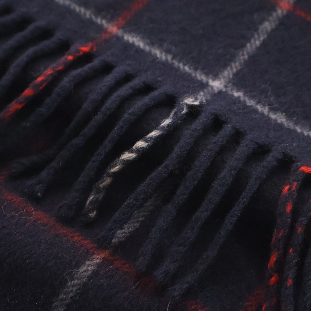BURBERRY(バーバリー) マフラー チェック ネイビー カシミヤ