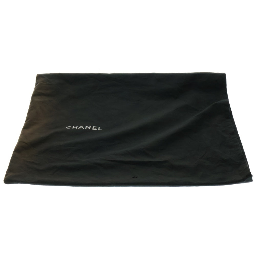 CHANEL(シャネル) トリプルココマーク ラムスキン レザー ストロー カゴ チェーン ストラップ トートバッグ ゴールド金具 ベージュ 4番台