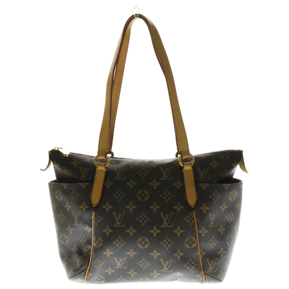 LOUIS VUITTON(ルイヴィトン) モノグラム トータリー トートバッグ ハンドバッグ ブラウン レザー×PVC ゴールド金具 M41016