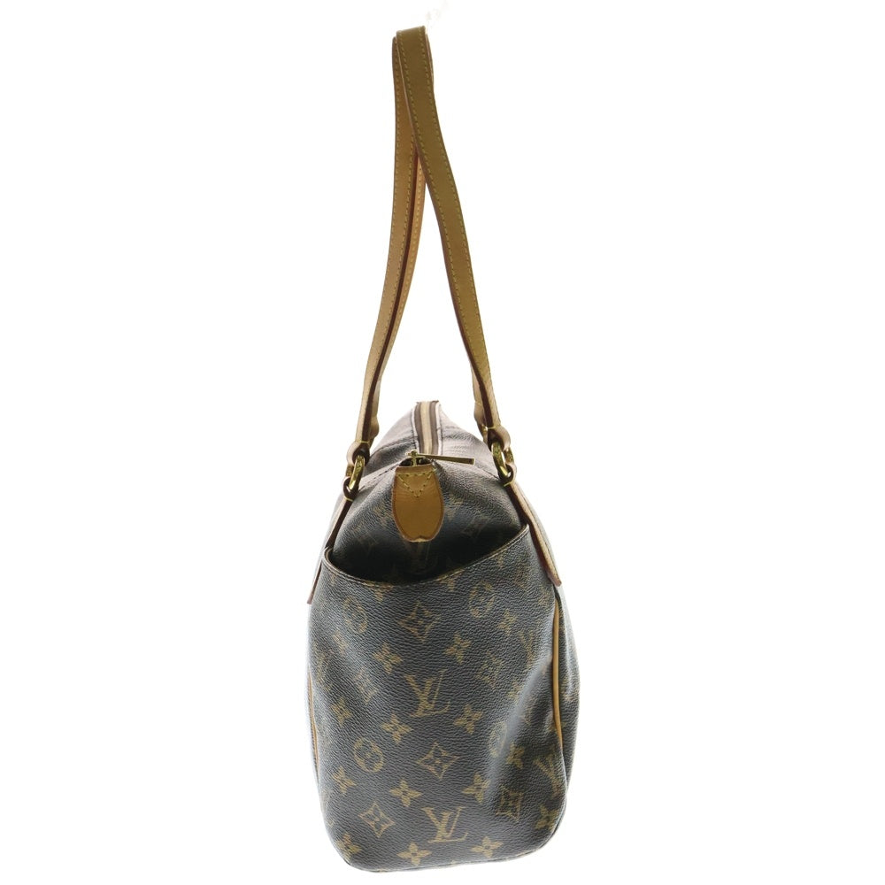 LOUIS VUITTON(ルイヴィトン) モノグラム トータリー トートバッグ ハンドバッグ ブラウン レザー×PVC ゴールド金具 M41016