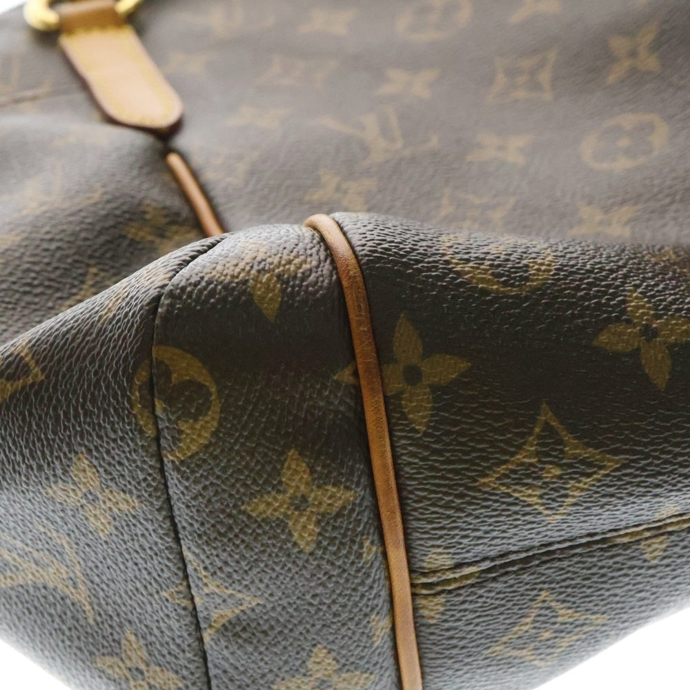 LOUIS VUITTON(ルイヴィトン) モノグラム トータリー トートバッグ ハンドバッグ ブラウン レザー×PVC ゴールド金具 M41016