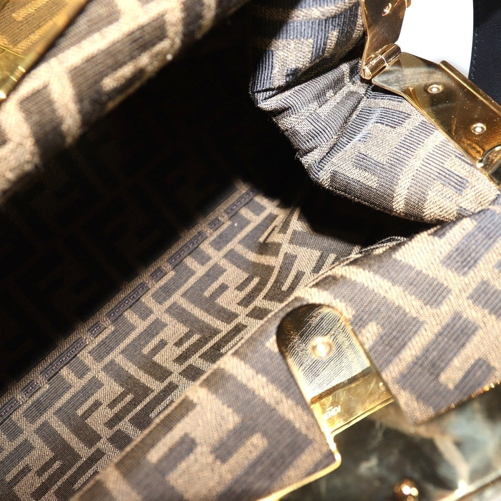 FENDI(フェンディ) ファースト ミニ GD金具 レザーワンショルダーバッグ