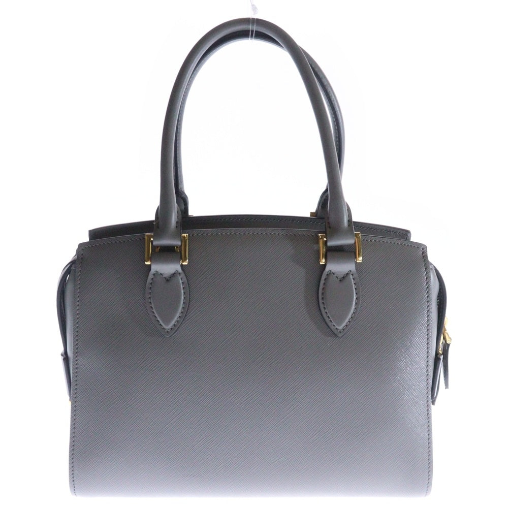 PRADA(プラダ) サフィアーノ 2wayハンドバッグ ショルダーバッグ グレー レザー 1BA164