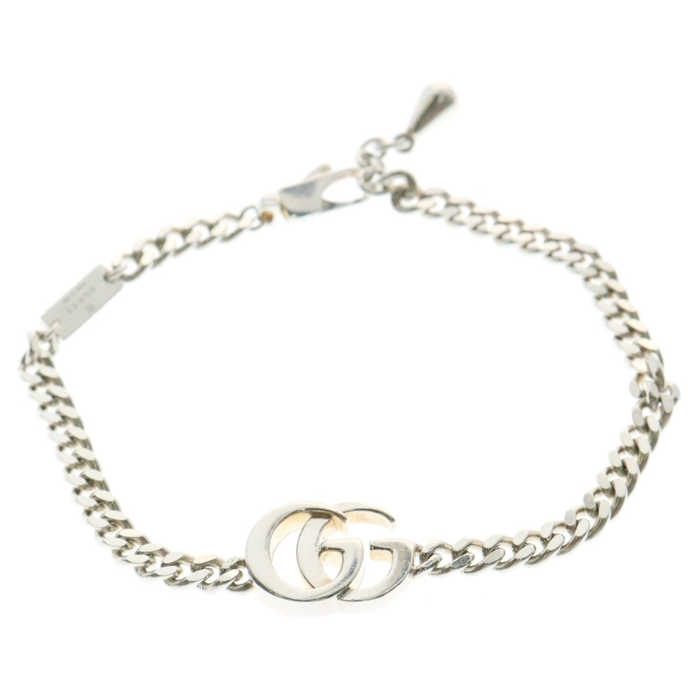 GUCCI(グッチ) GGロゴ ダブルG チェーン ブレスレット シルバー Ag925 11.8g