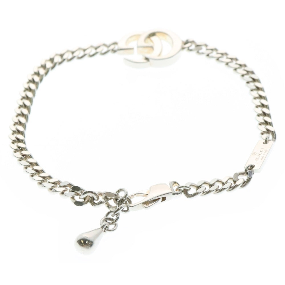 GUCCI(グッチ) GGロゴ ダブルG チェーン ブレスレット シルバー Ag925 11.8g