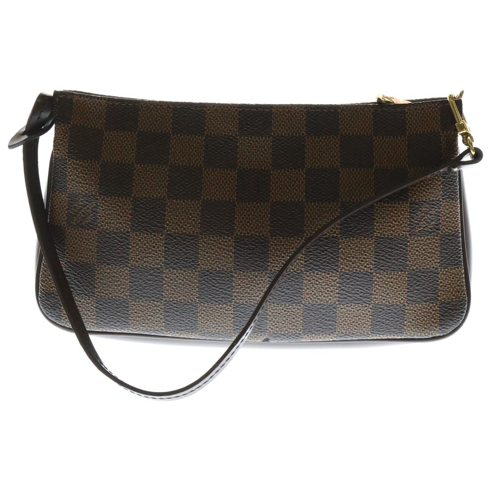 LOUIS VUITTON(ルイヴィトン) ダミエ ナヴォナ ワンショルダーバッグ ミニバッグ ハンドバッグ ブラウン ゴールド金具 レザー×PVC N51983