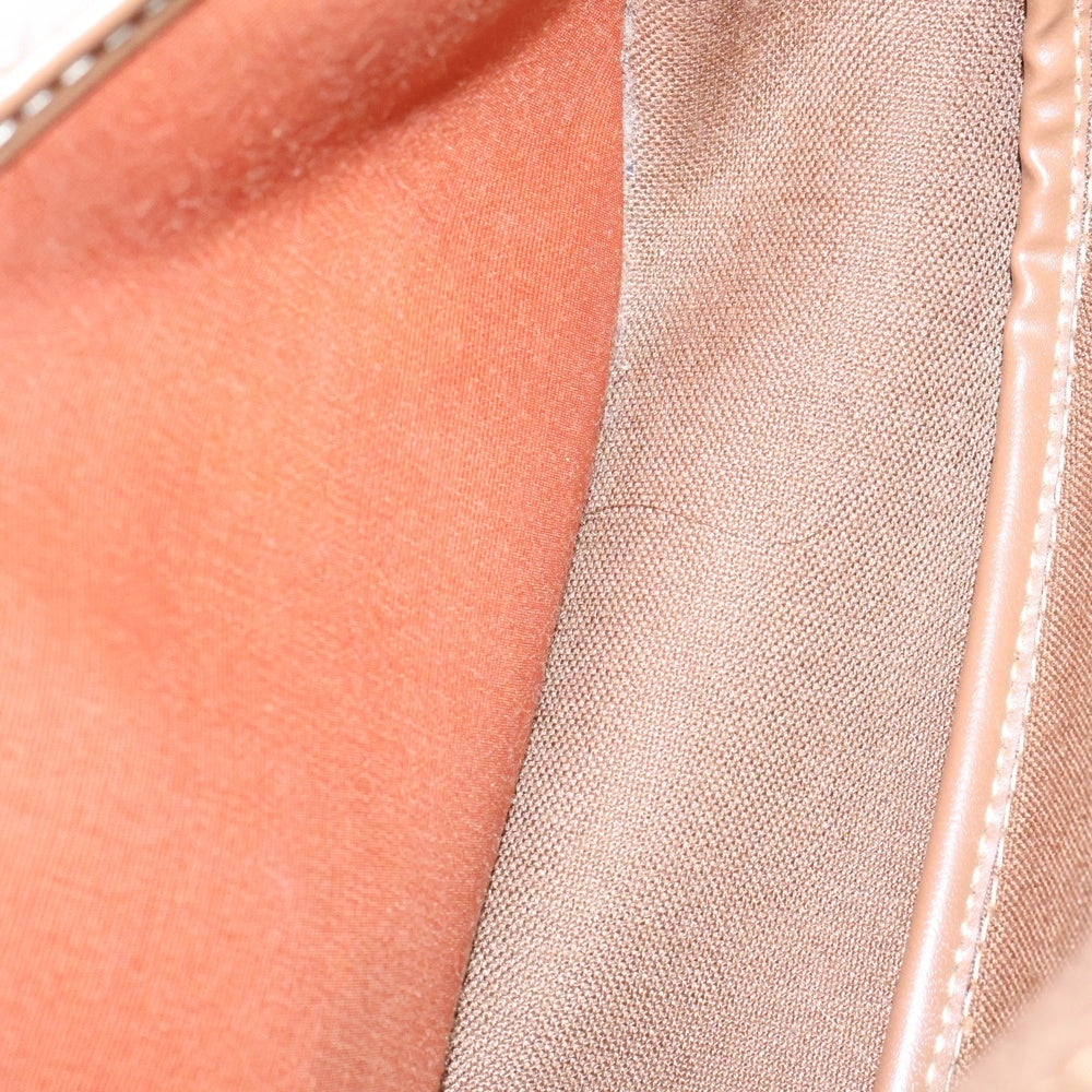 Christian Dior(クリスチャンディオール) ロゴ ハニカム柄 ショルダーポシェット ショルダーバッグ クリーム×ブラウン