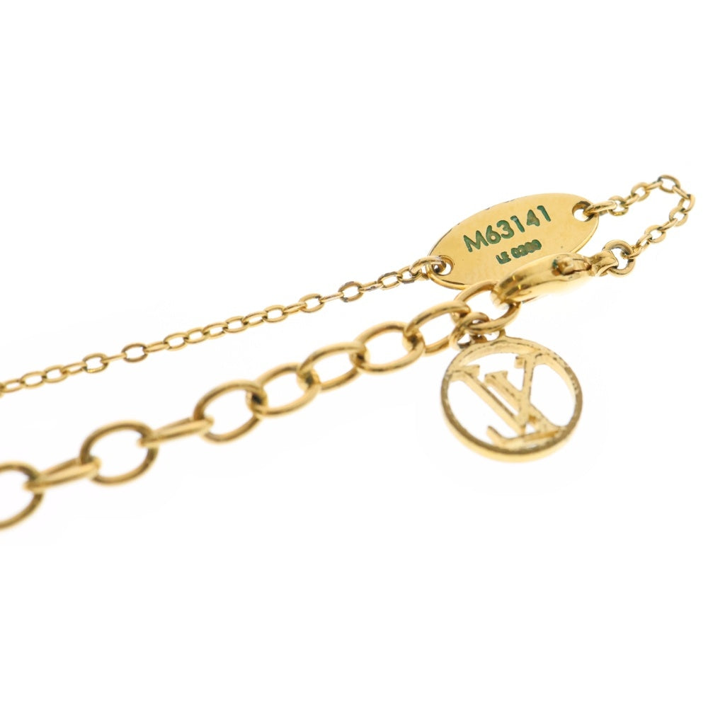 LOUIS VUITTON(ルイヴィトン) ナノグラム ミニチュアネームタグ ネックレス ペンダント ゴールド×シルバー M63141