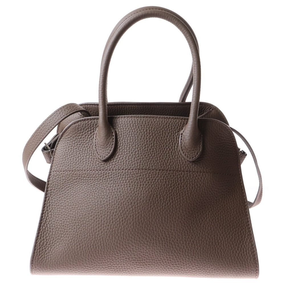 THE ROW(ザロウ) Soft Margaux 10 ソフトマルゴー10 2WAY レザーハンドバッグ ショルダーバッグ ブラウン レディース