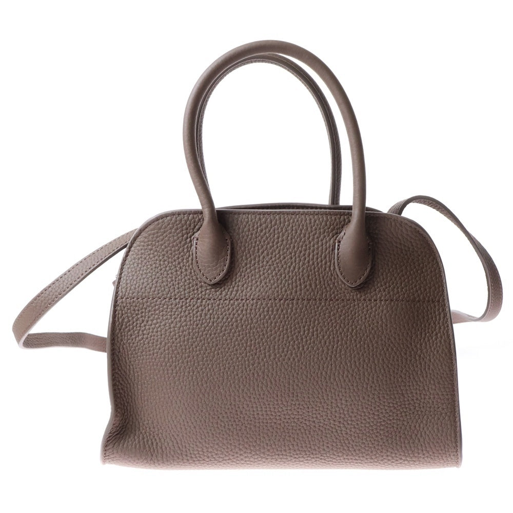 THE ROW(ザロウ) Soft Margaux 10 ソフトマルゴー10 2WAY レザーハンドバッグ ショルダーバッグ ブラウン レディース