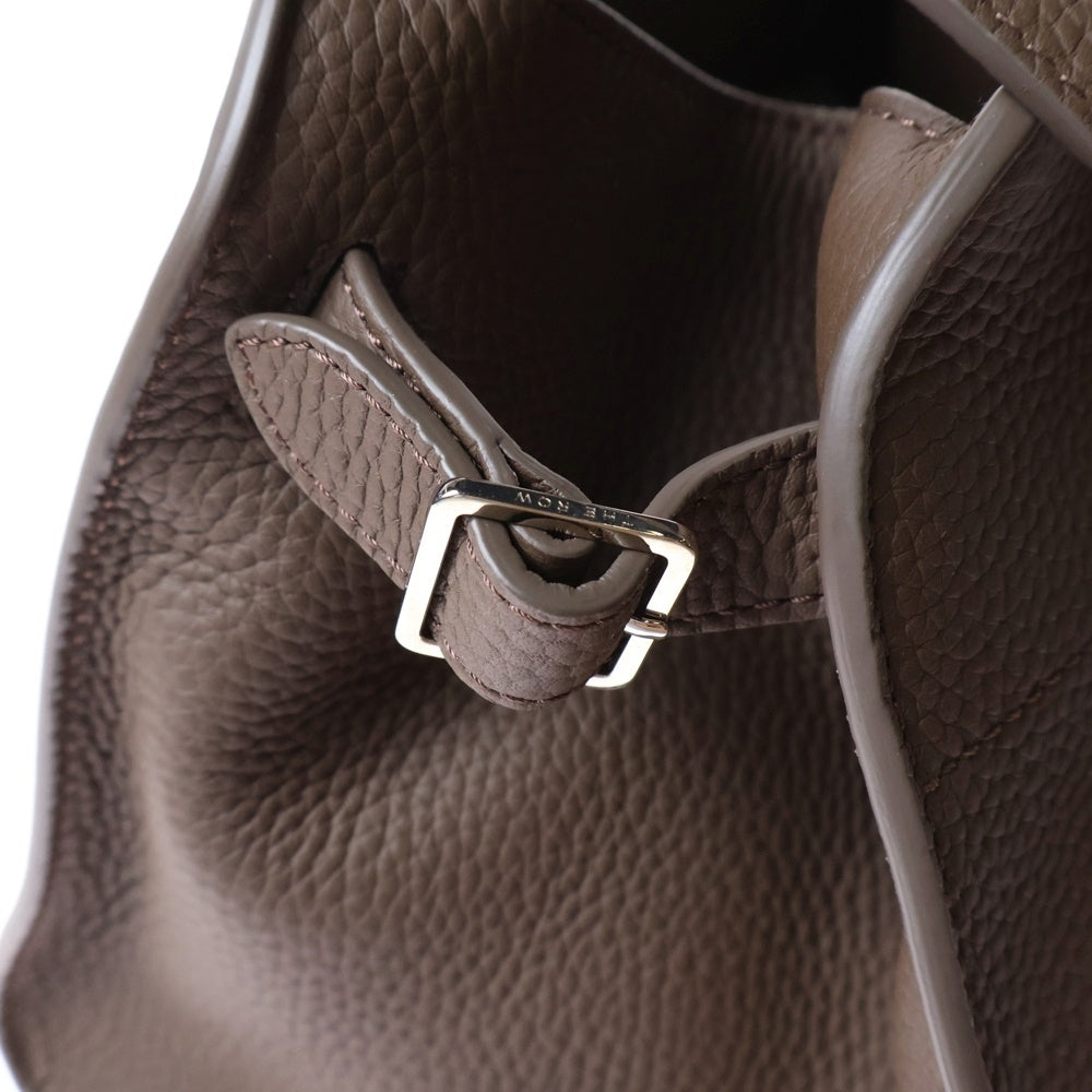 THE ROW(ザロウ) Soft Margaux 10 ソフトマルゴー10 2WAY レザーハンドバッグ ショルダーバッグ ブラウン レディース