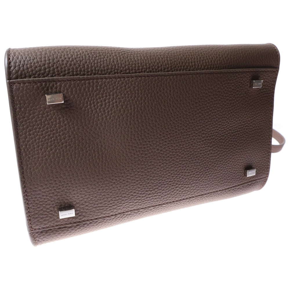 THE ROW(ザロウ) Soft Margaux 10 ソフトマルゴー10 2WAY レザーハンドバッグ ショルダーバッグ ブラウン レディース