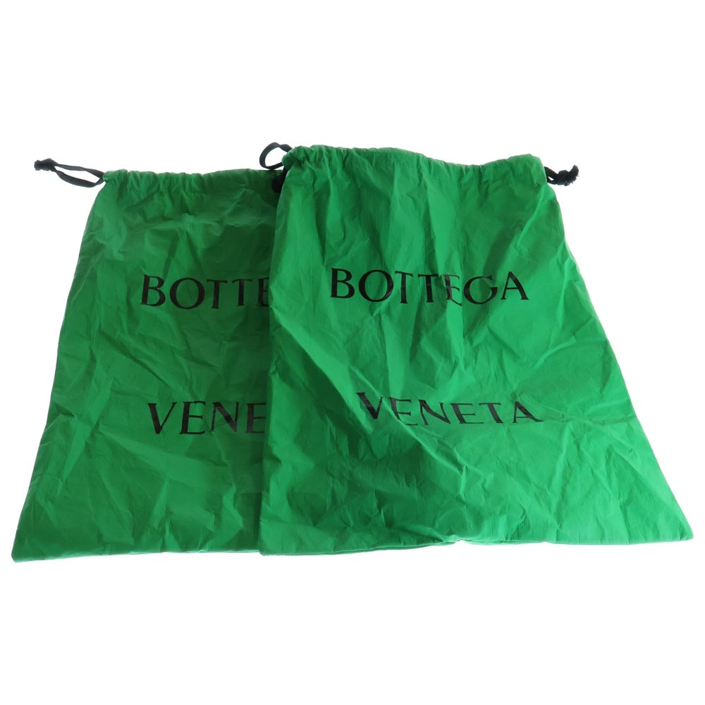 BOTTEGA VENETA(ボッテガヴェネタ) FLASH フラッシュ ダブルバックル レザー ナイロン フラットサンダル グリーン/ゴールド