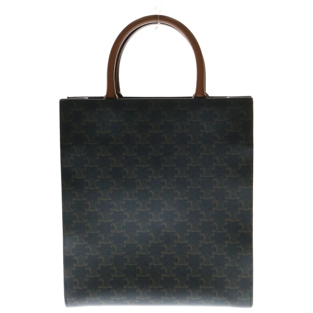 CELINE(セリーヌ) バーティカルカバ 2WAYバッグ ハンドバッグ ショルダーバッグ トートバッグ ブラウン ゴールド金具