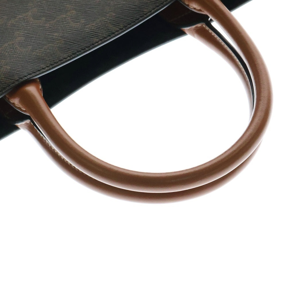 CELINE(セリーヌ) バーティカルカバ 2WAYバッグ ハンドバッグ ショルダーバッグ トートバッグ ブラウン ゴールド金具