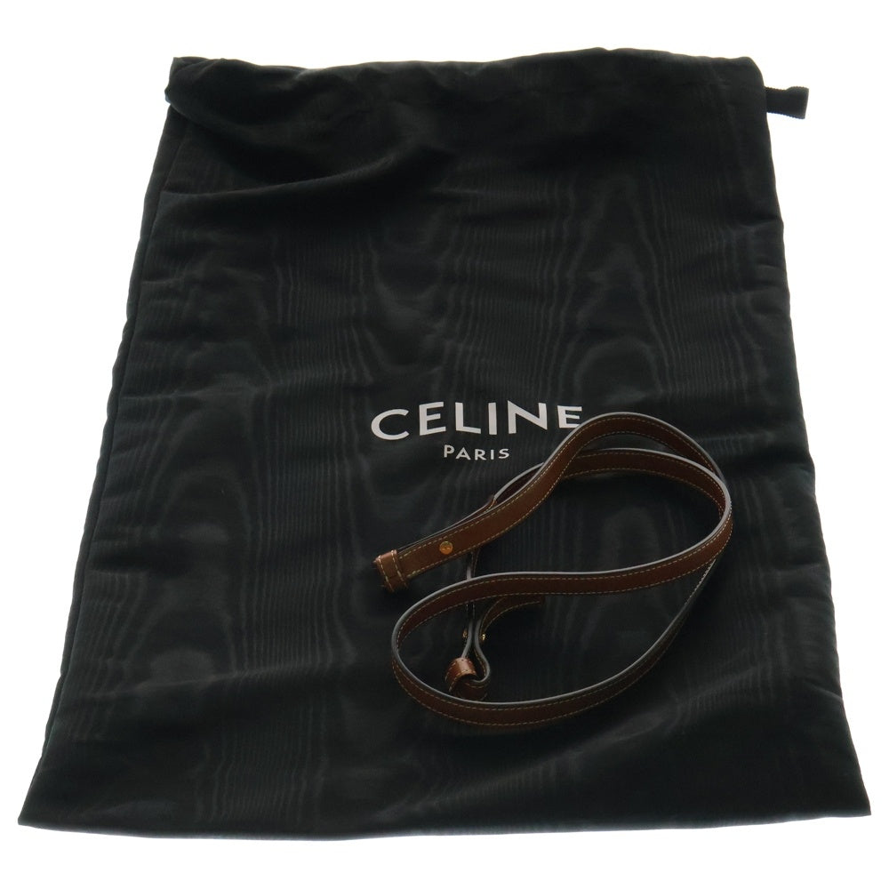 CELINE(セリーヌ) バーティカルカバ 2WAYバッグ ハンドバッグ ショルダーバッグ トートバッグ ブラウン ゴールド金具