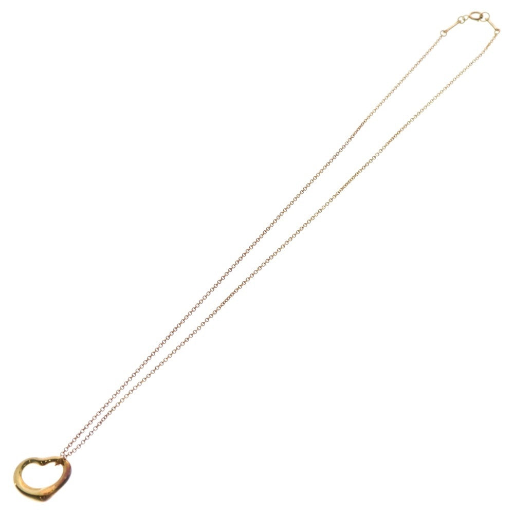 TIFFANY&Co(ティファニー) オープンハート ネックレス 750 K18 ゴールド ペンダント ジュエリー アクセサリー