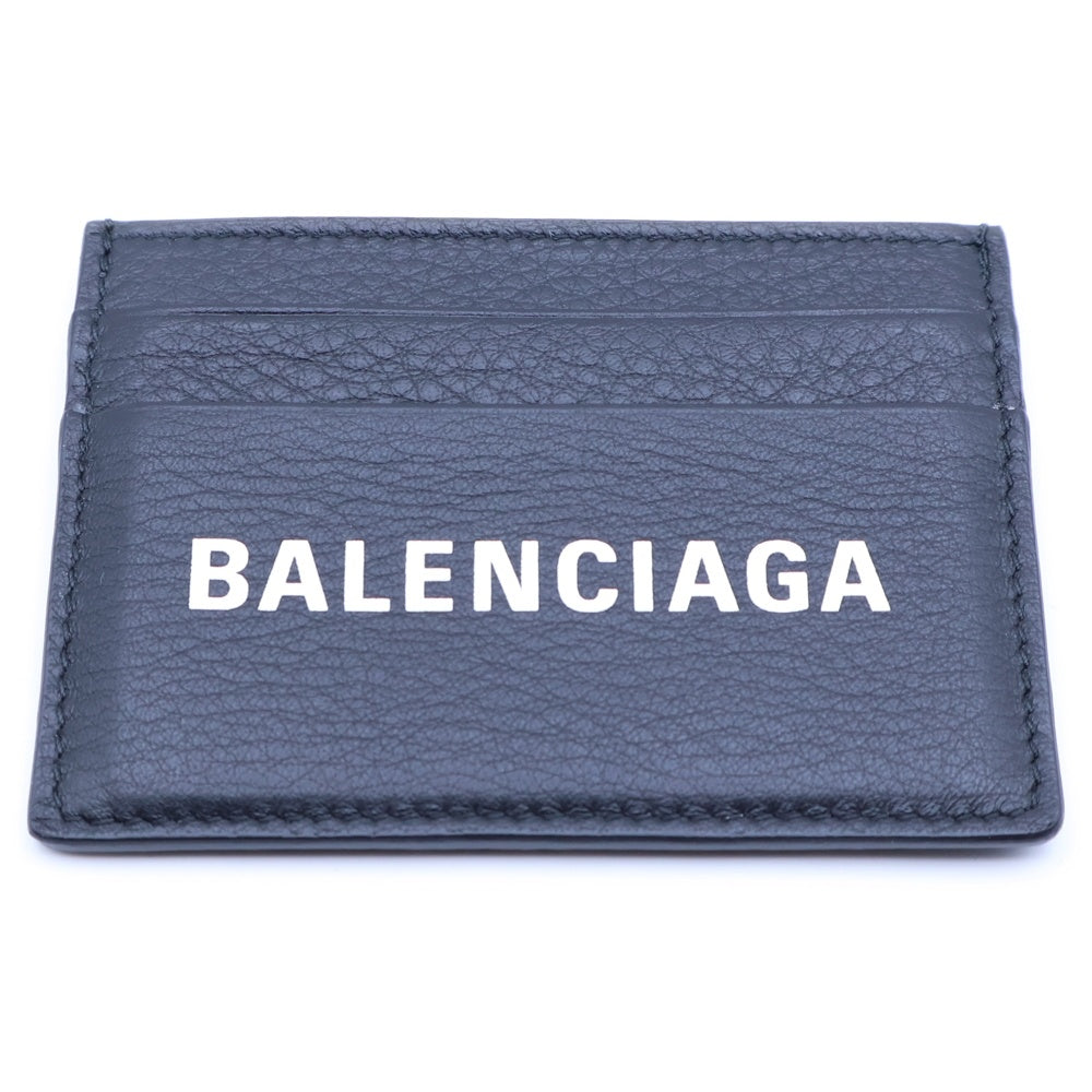 BALENCIAGA(バレンシアガ) ロゴ カードケース 名刺入れ ブラック レザー 505054