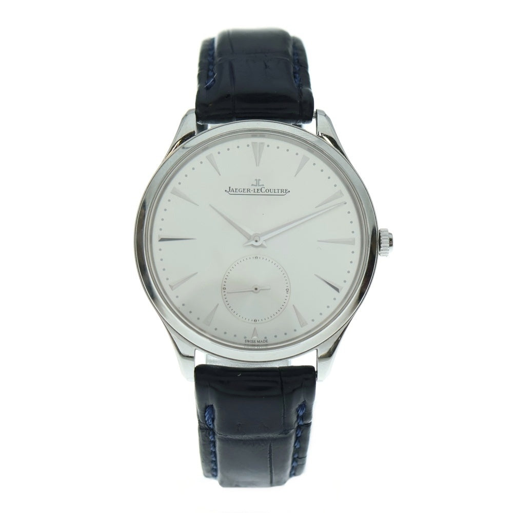 JAEGER-LECOULTRE(ジャガールクルト) 171.8.90.S マスターウルトラスリム シルバー文字盤 SS×レザー/AT ステンレス 自動巻き