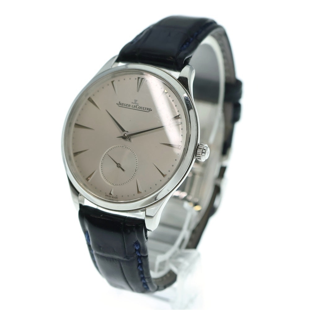 JAEGER-LECOULTRE(ジャガールクルト) 171.8.90.S マスターウルトラスリム シルバー文字盤 SS×レザー/AT ステンレス 自動巻き