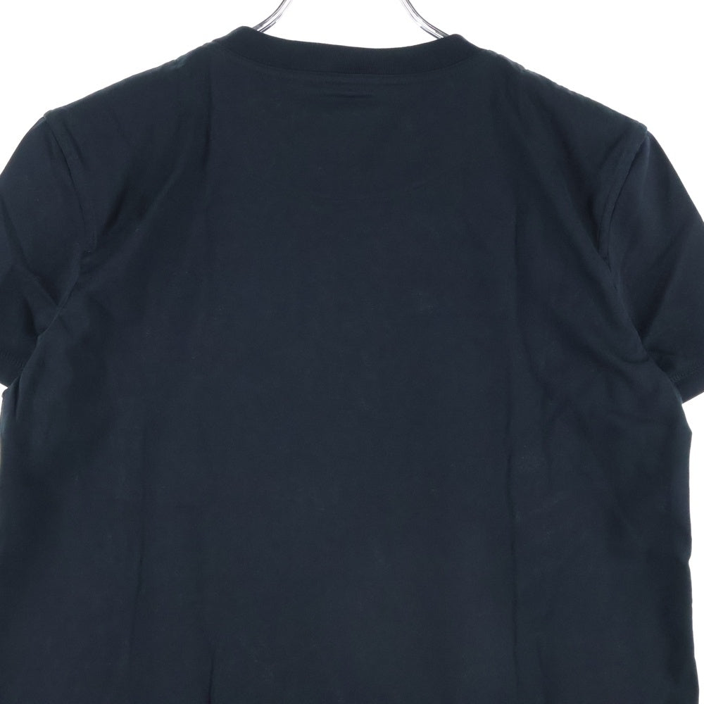 HERMES(エルメス) カルトゥッシュ キー チェーン プリント クルーネック 半袖 ロング Tシャツ カットソー ワンピース ドレス ブラック レディース