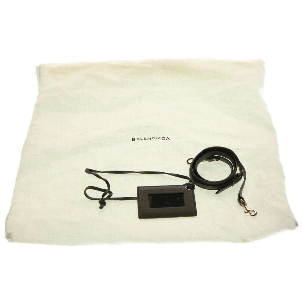 BALENCIAGA(バレンシアガ) ペーパーミニ 2WAYハンドバッグ ショルダーバッグ トートバック グレー レザー シルバー金具 370926