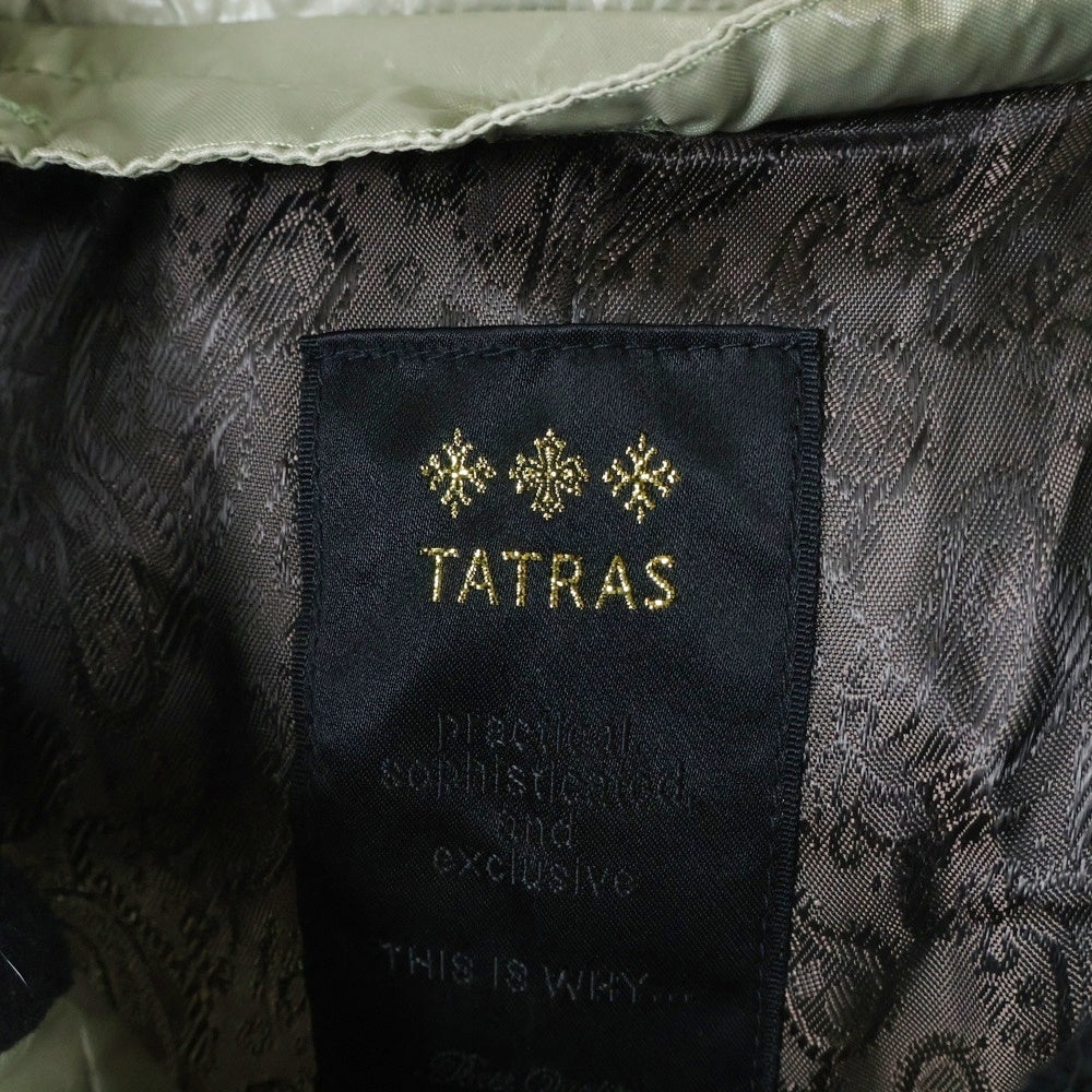 TATRAS(タトラス) コーティング ナイロン ジップアップ フーデッド ジャケット カーキ MTA-448
