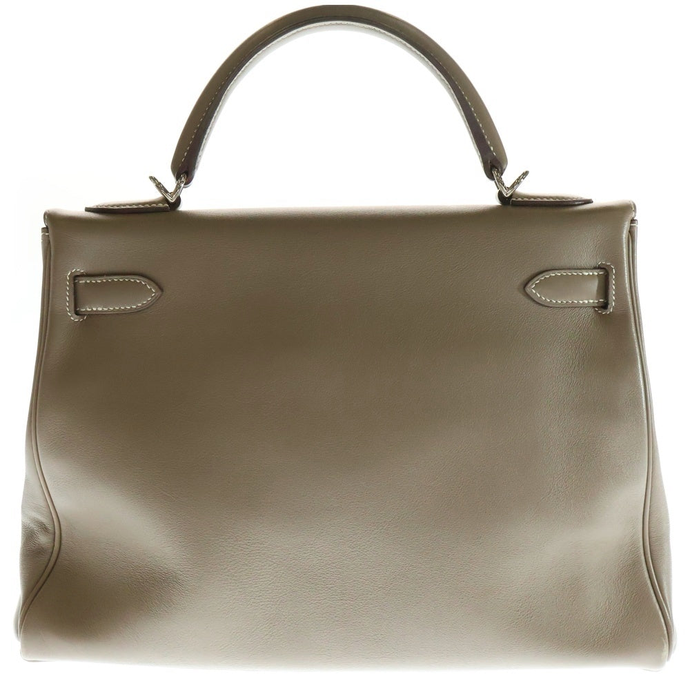 HERMES(エルメス) ケリー32 スイフト エトゥープ レザーハンドバッグ ブラウン レディース □K刻印