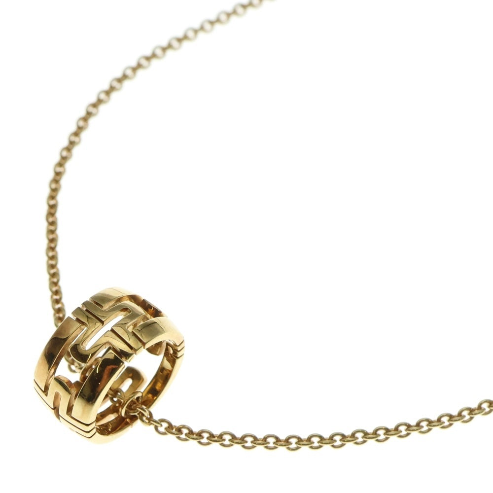 BVLGARI(ブルガリ) オープンパレンテシ チェーンペンダントネックレス K18YG イエローゴールド