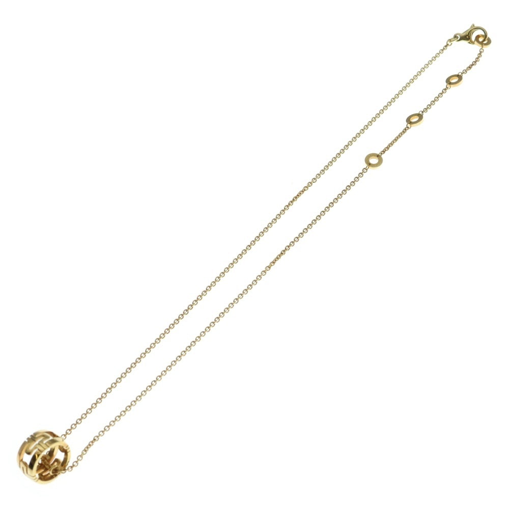 BVLGARI(ブルガリ) オープンパレンテシ チェーンペンダントネックレス K18YG イエローゴールド