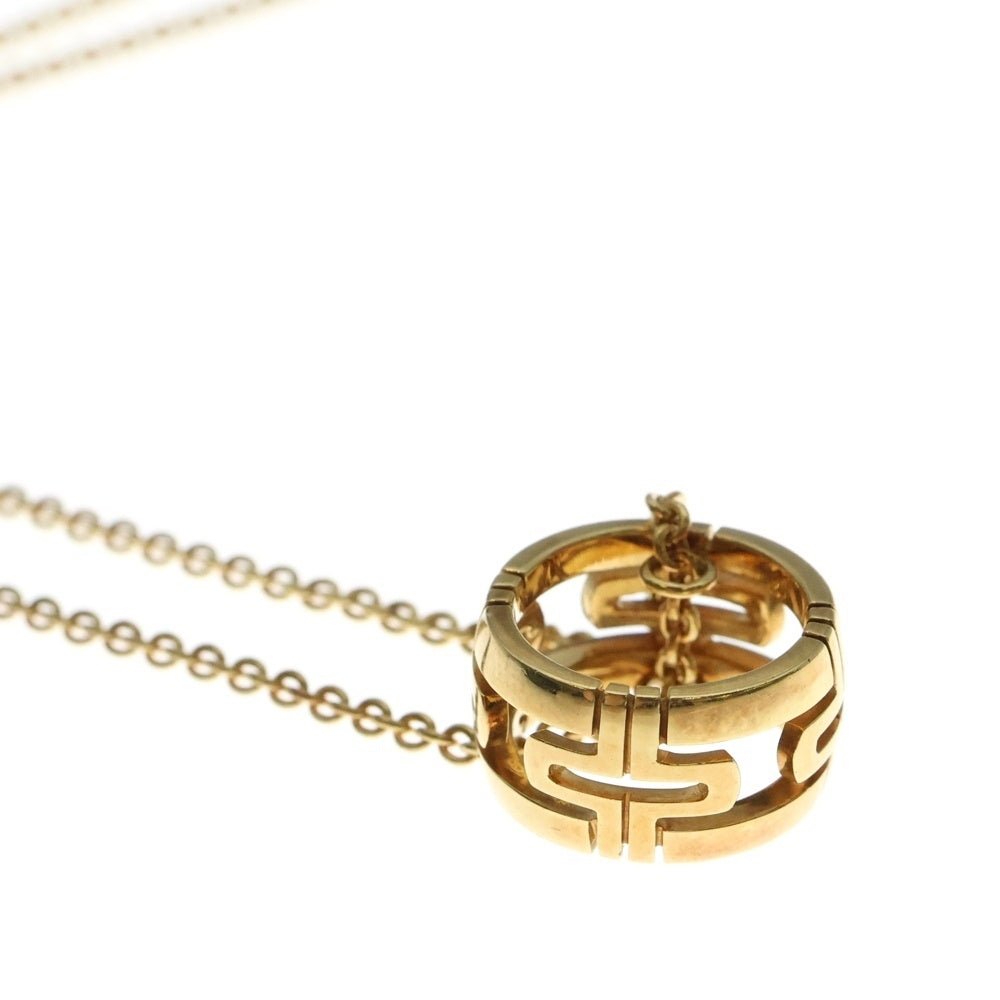 BVLGARI(ブルガリ) オープンパレンテシ チェーンペンダントネックレス K18YG イエローゴールド