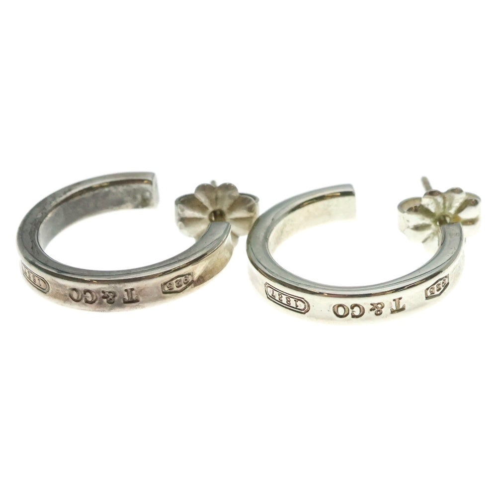 TIFFANY&Co(ティファニー) 1837 ロゴ フープ ピアス シルバー