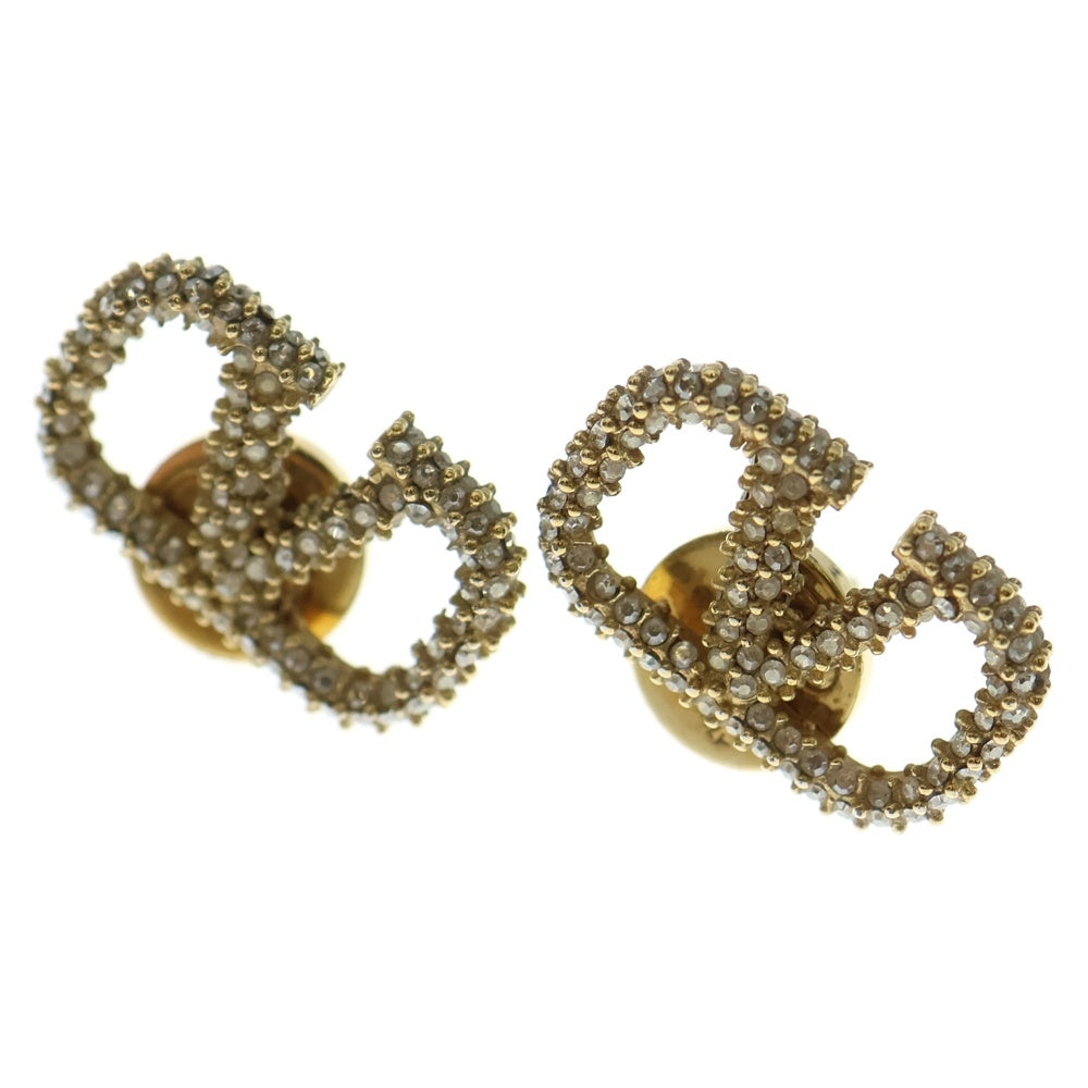 VALENTINO(ヴァレンティノ) ロゴラインストーン ピアス イヤー