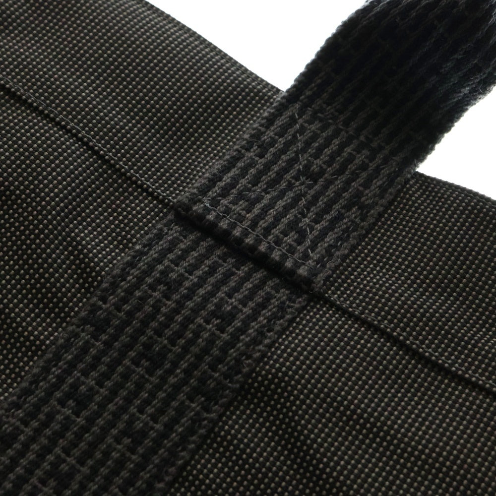 HERMES(エルメス) エールラインGM ナイロンキャンバス トートバッグ シルバー金具 グレー