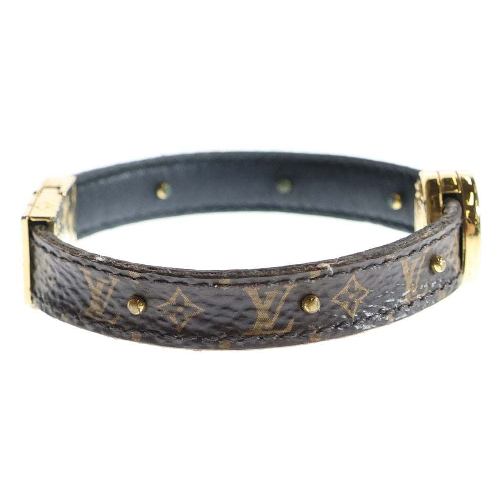 LOUIS VUITTON(ルイヴィトン) ブラスレ LVサークル モノグラムブレスレット ブラウン ゴールド金具 M6173E
