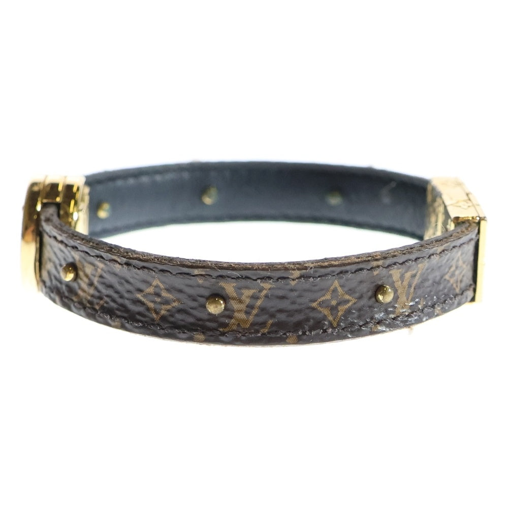 LOUIS VUITTON(ルイヴィトン) ブラスレ LVサークル モノグラムブレスレット ブラウン ゴールド金具 M6173E
