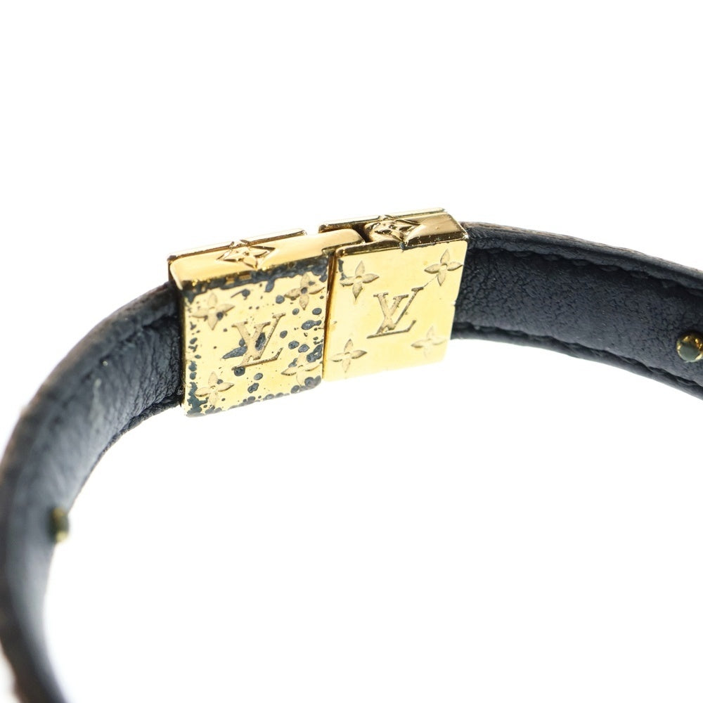 LOUIS VUITTON(ルイヴィトン) ブラスレ LVサークル モノグラムブレスレット ブラウン ゴールド金具 M6173E