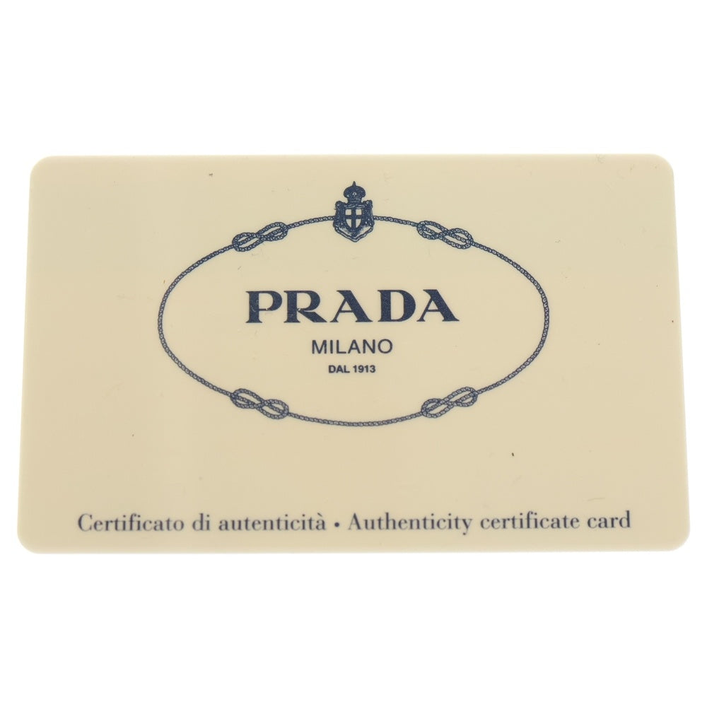 PRADA(プラダ) トライアングルロゴ テスート レザー切替ナイロンハンドバッグ ブラック レディース BL0106