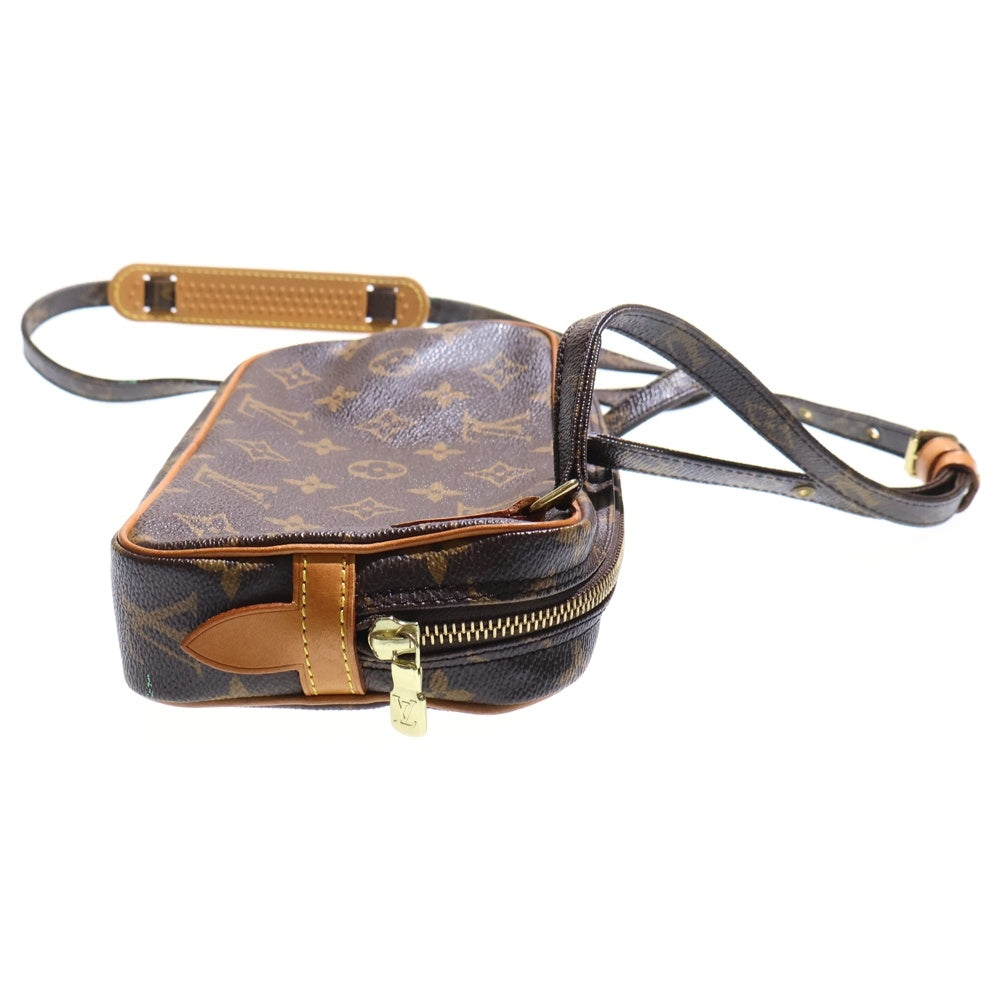 LOUIS VUITTON(ルイヴィトン) モノグラム ポシェット・マルリーバンドリエール ショルダーバッグ ブラウン ゴールド金具 レザー×PVC ゴールド金具 M51828