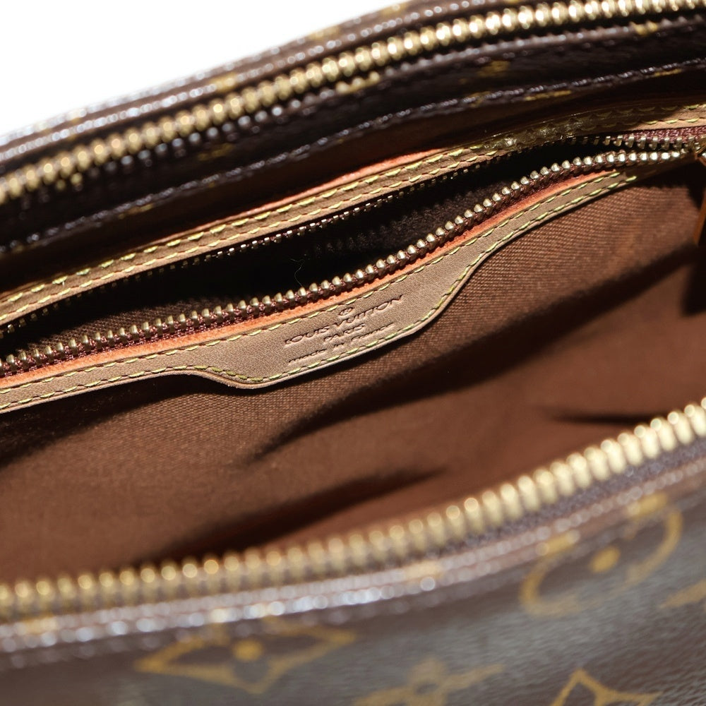 LOUIS VUITTON(ルイヴィトン) モノグラム カバ・ピアノ ハンドバッグ ミニトートバッグ ブラウン レザー×PVC ゴールド金具 M51148