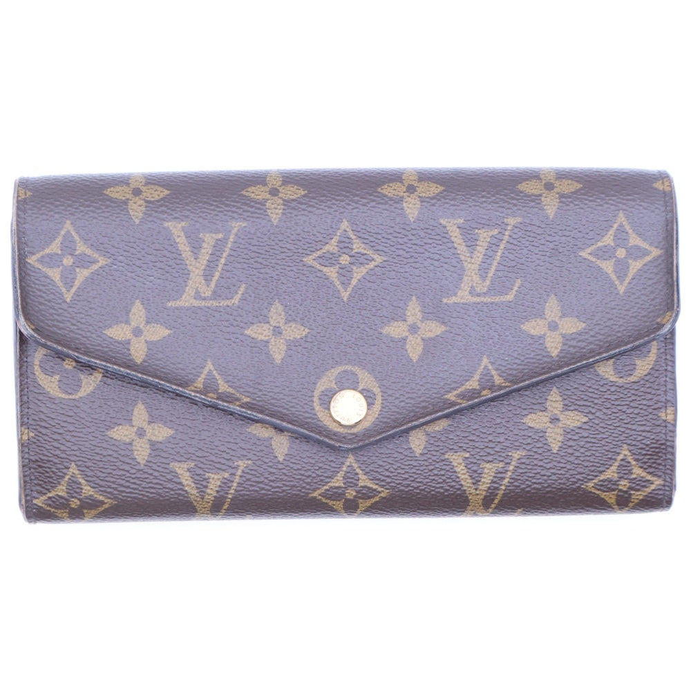 LOUIS VUITTON(ルイヴィトン) モノグラム ポルトフォイユサラ ロングウォレット 長財布 カードケース ブラウン×ピンク PVC レザー M62235