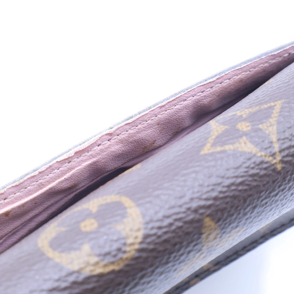 LOUIS VUITTON(ルイヴィトン) モノグラム ポルトフォイユサラ ロングウォレット 長財布 カードケース ブラウン×ピンク PVC レザー M62235