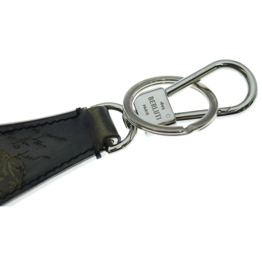 Berluti(ベルルッティ) カリグラフィ スクリット シューホース 靴べら グレー スクリットレザー シルバー金具