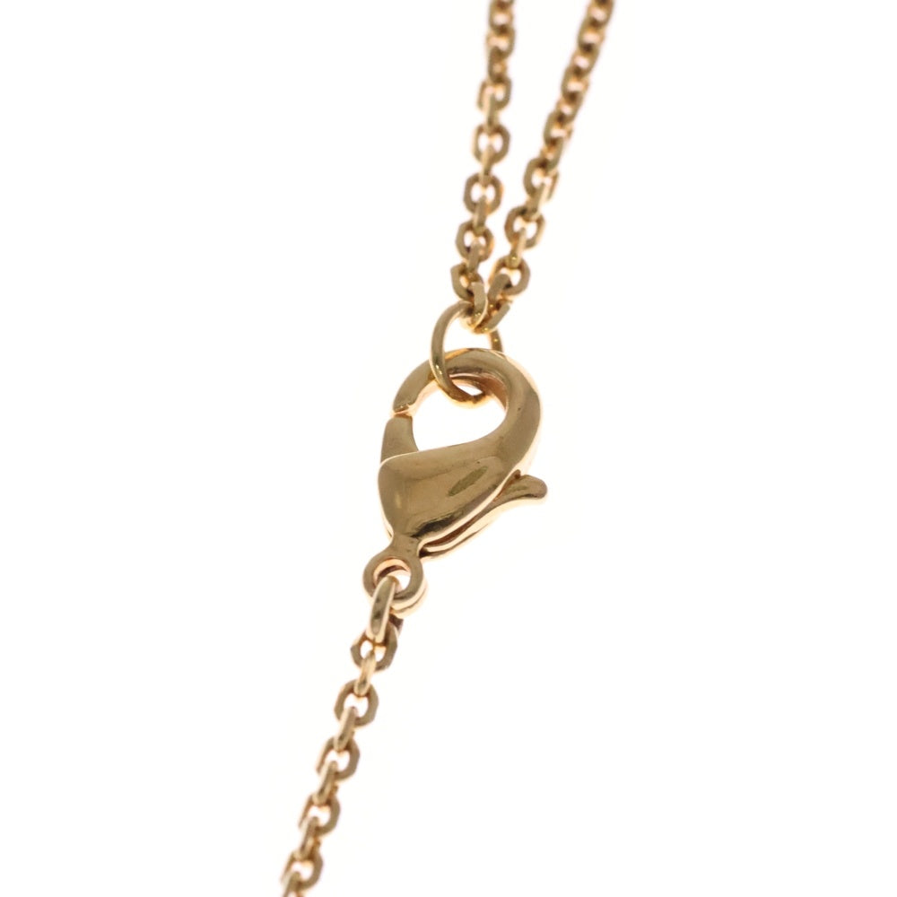 Christian Dior(クリスチャンディオール) CLAIR D LUNE CDロゴ ラインストーンネックレス パール ペンダント チェーン ゴールド