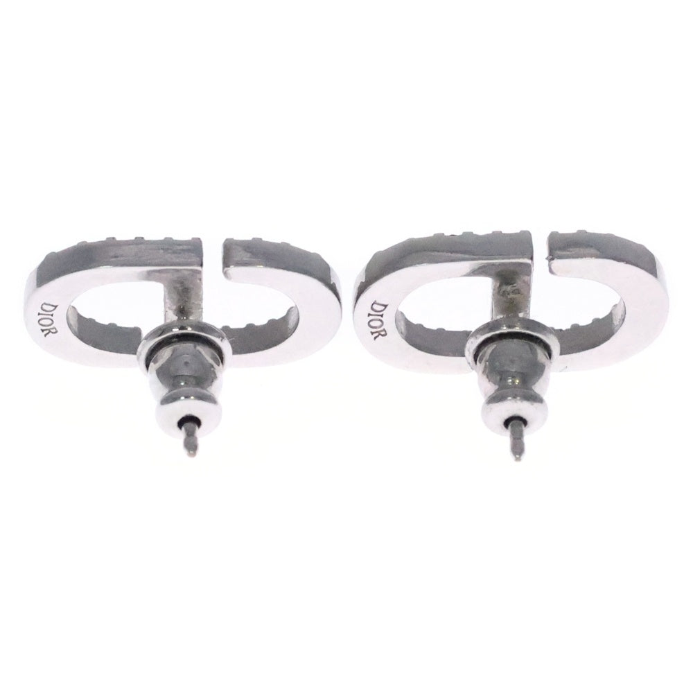 Christian Dior(クリスチャンディオール) PetitCD CDロゴ ミニスタッド ラインストーン クリスタルピアス シルバー