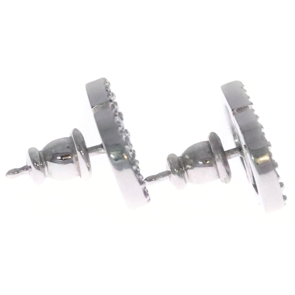 Christian Dior(クリスチャンディオール) PetitCD CDロゴ ミニスタッド ラインストーン クリスタルピアス シルバー